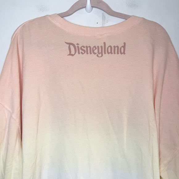 Disney Parks Disneyland Oliver & Company Mood Sweatshirt Pink Ombre Glitter 1X - Picture 4 of 6
